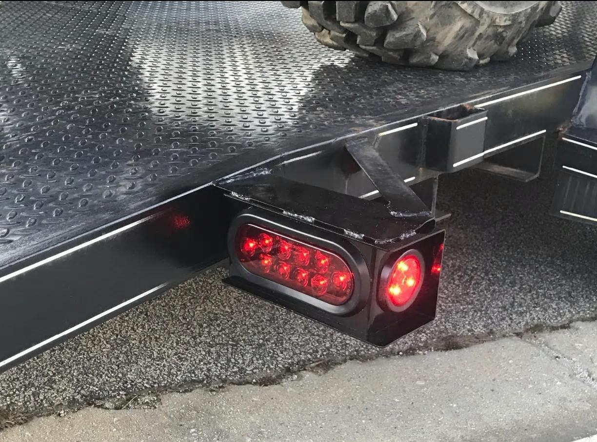 Long Haul New Trailer/Truck Steel Housing Box with Oval Tail Light & Round LED Lights