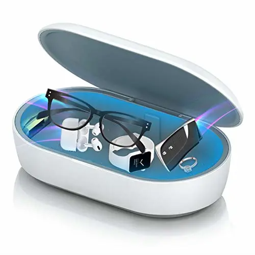 UV Light Box Money Phone Mask Fast Sterilization Portable UVC Disinfection Light Box Indoor/Outdoor ABS UV Sanitizer Box
