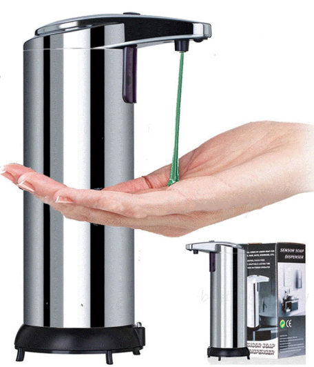 Automatic Table Top, Desktop Touchless Hand Sanitizer Dispenser, Liquid Dispenser, Soap Dispenser with Infrared Sensor, Office/Home/Hotel/Toilet 250ml Fy-0013