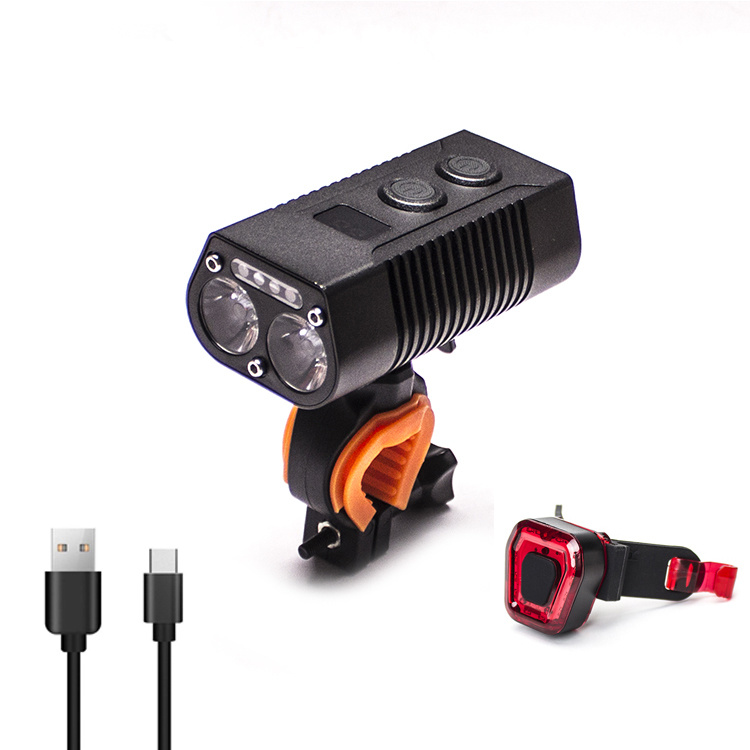 High Lumens IP45 LED Light USB Rechargeable Bike Headlight Bicycle Light