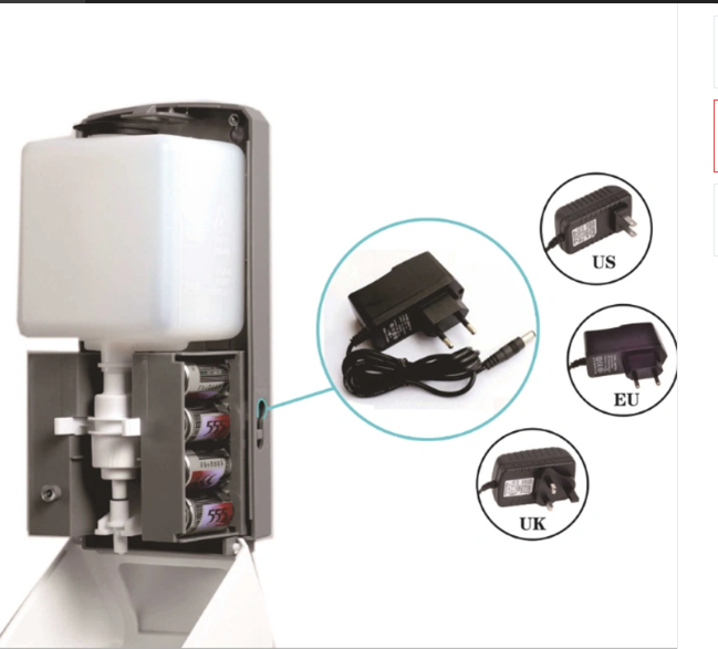 Automatic Hand Sanitizer Dispenser, Soap Dispenser, Touchless Sensor, Floor Stand Fy-0104