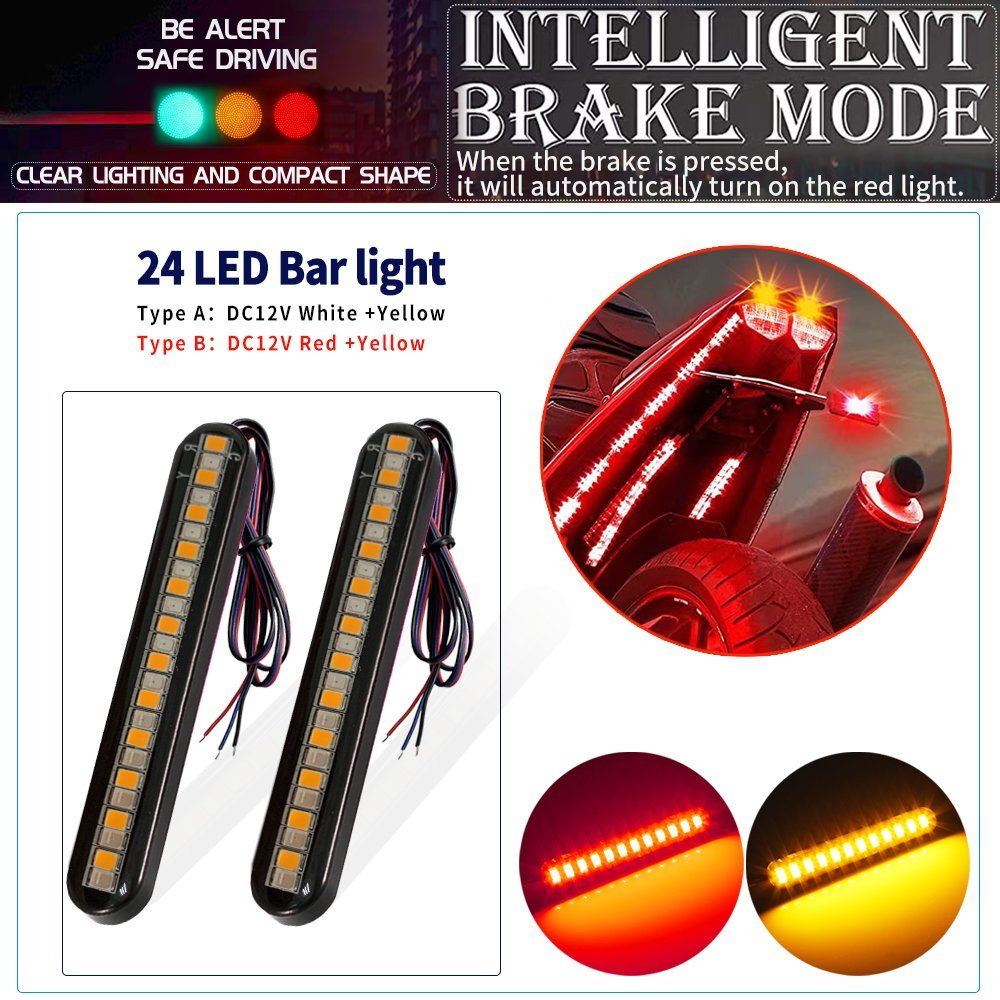 Turn Signal Light 24LED for Motorcycle Directional Light