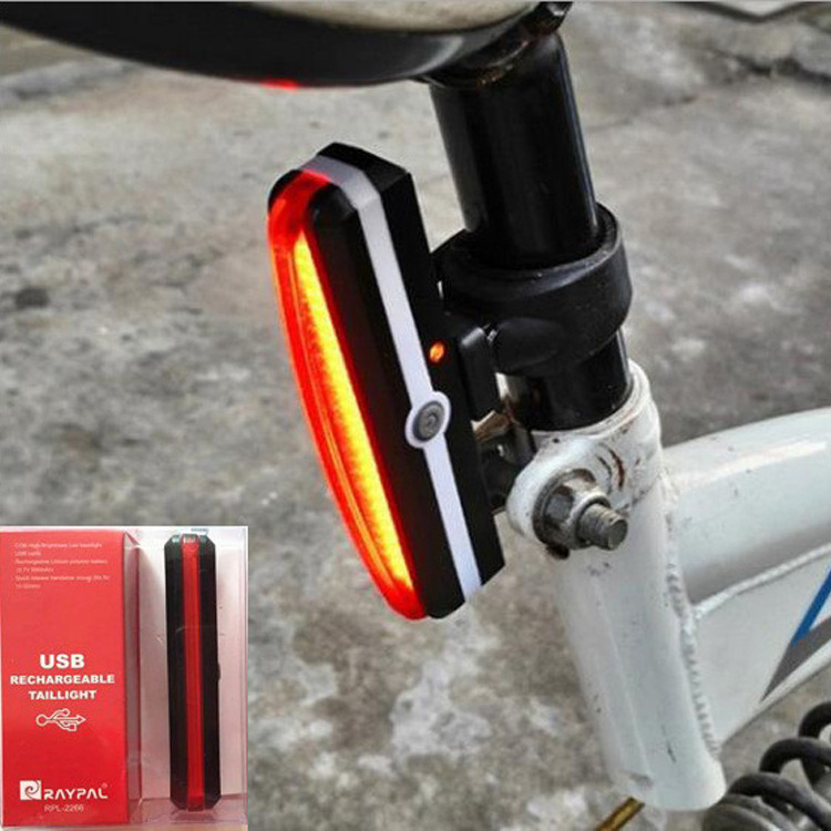 High Lumens Ipx6 LED Light USB Rechargeable Bike Rear Bicycle Tail Light
