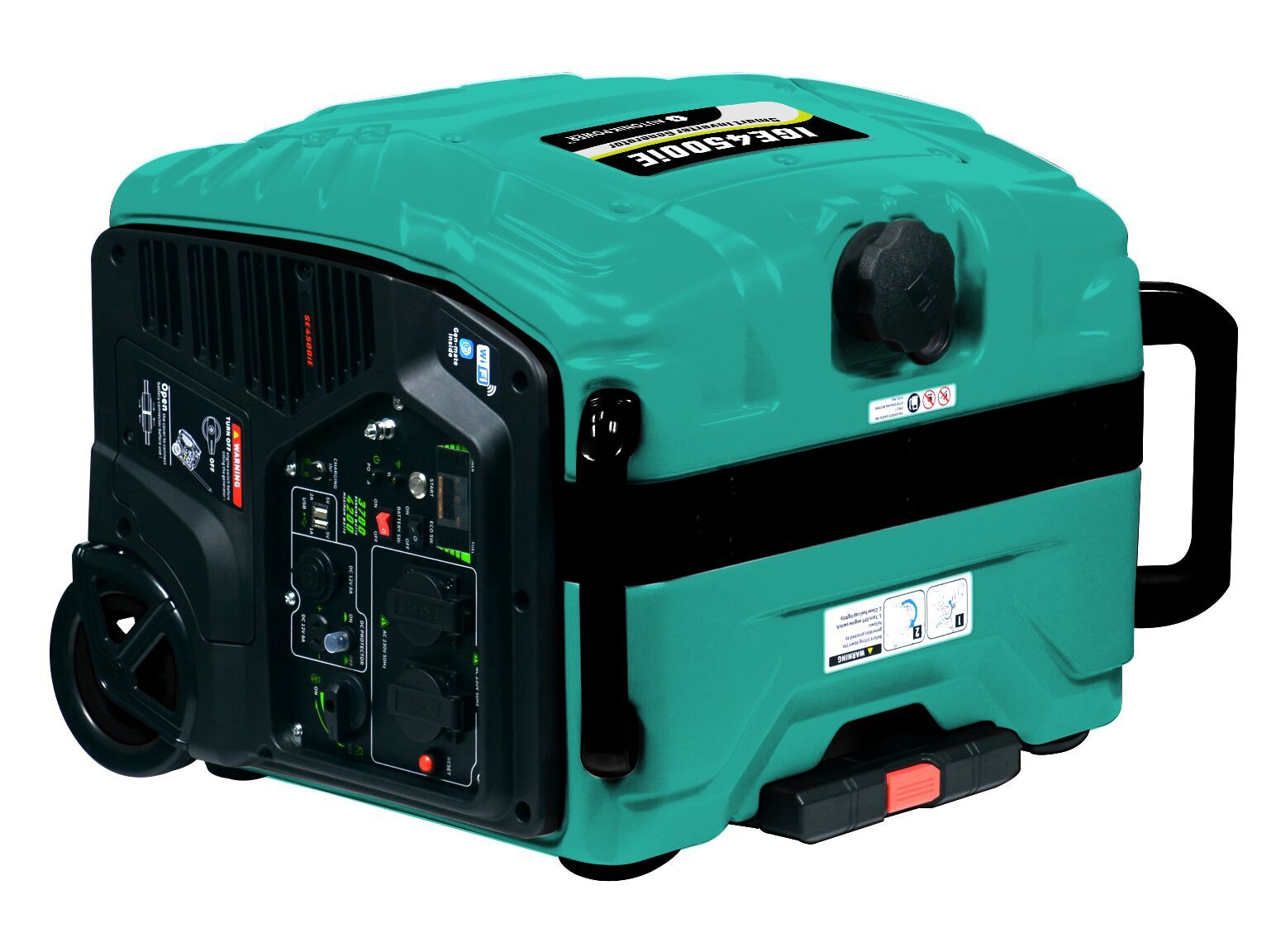 Energy-Saving Digital 4500W Generator, 4-Stroke, Fuel Type Gasoline, Lightweight Super Quiet Home Generator Portable Inverter Generator